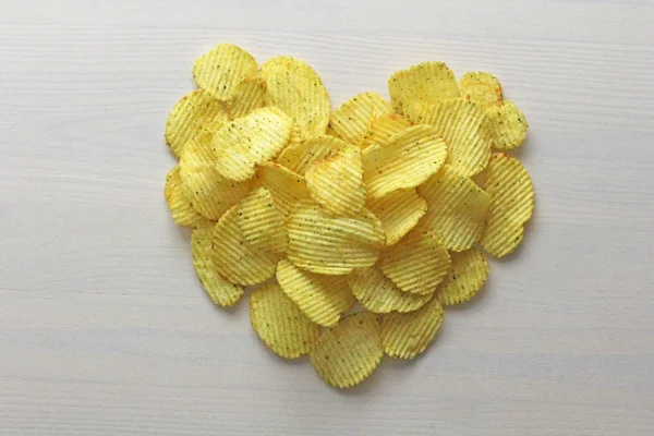 Kartoffelchips. Imbiss. Lebensmittel — Stockfoto