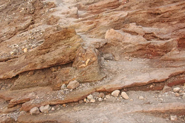 Fondo de piedras marrones, beige y gris. La vieja muralla de Ston — Foto de Stock