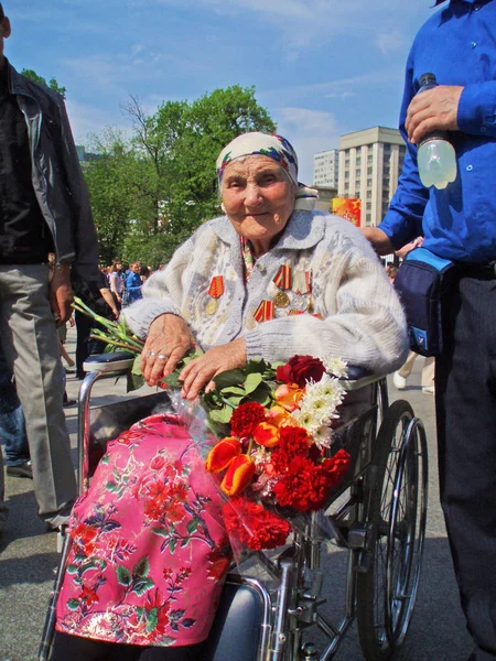 Rosja. Moskwa-9 maja 2010. Dzień zwycięstwa. — Zdjęcie stockowe