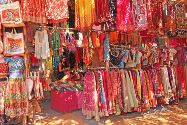 Hindistan, Goa. 24 Ocak 2018. Ulusal Hint giyim ve bir tou