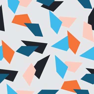 Memphis tarzı geometrik shapes.esp10 ile Seamless modeli