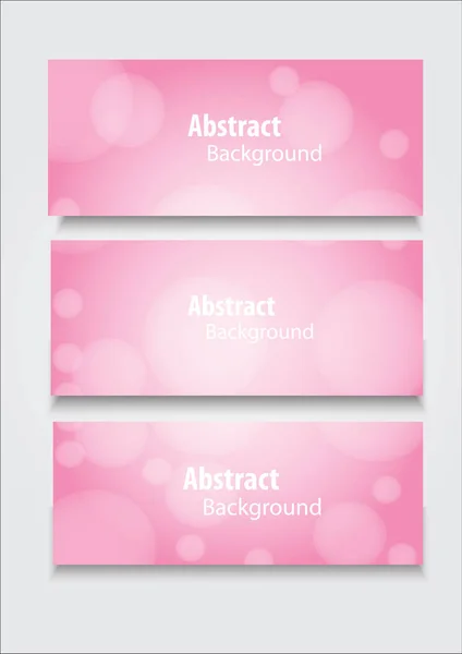 Abstrait Rose Bokeh Lumière Bannière Background Esp10 — Image vectorielle