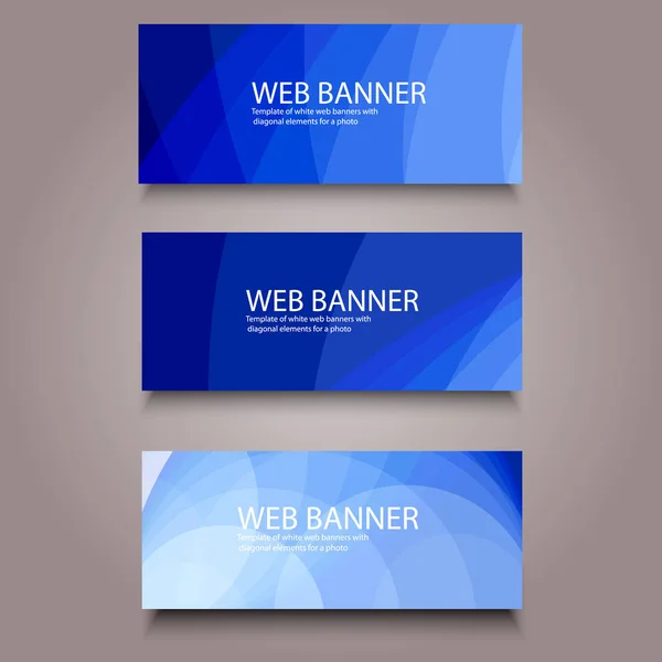 Blauer Abstrakter Banner Hintergrund Vektorillustration Esp10 — Stockvektor