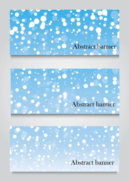 Abstract Blue Bokeh Light Vector Banner Background Esp10 — стоковый вектор