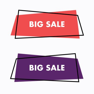 metin alanı, esp10 ile geometrik satış afiş kümesi