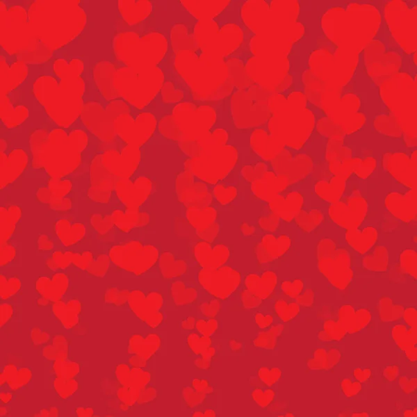 Aftelkalender Voor Valentijnsdag Achtergrond Rood Hart Vector Illustratie Esp10 — Stockvector