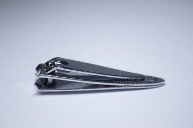 Tırnak makası. İzole. manikür ve tırnak bakımı konsepti