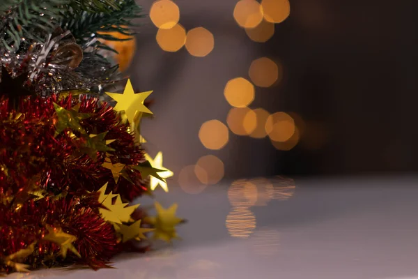 Kerstdecor - knutselen. Template kaart. Kopieerruimte — Stockfoto