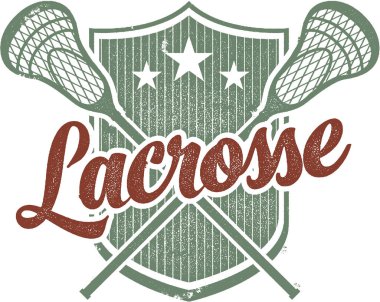 Vintage Lacrosse Spor Crest Damga