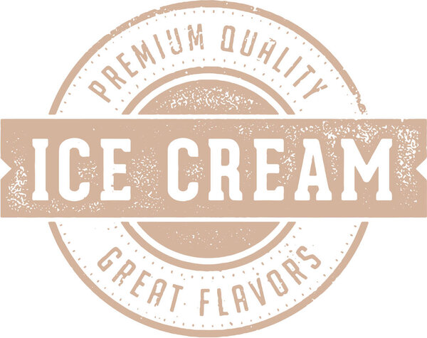 Vintage Ice Cream Dessert Stamp