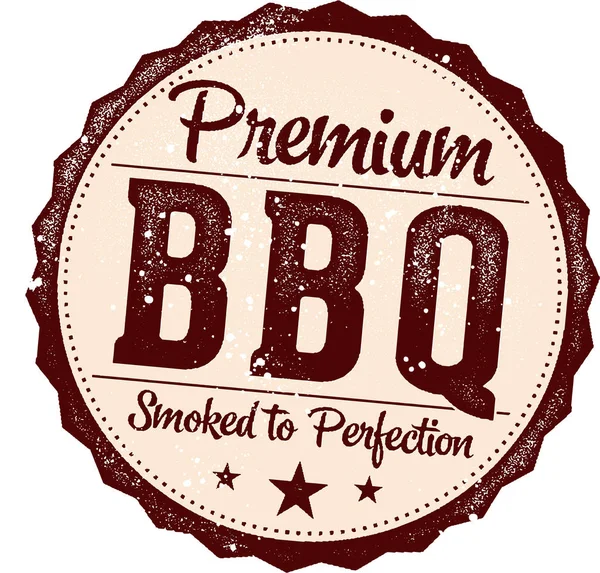 Premium Bbq Vintage Menu Teken — Stockvector