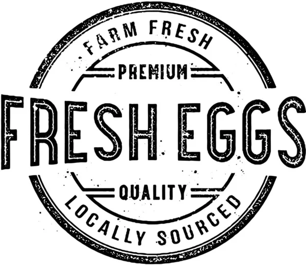 Vitnage Fresh Eggs Farm Stand Sign — Stock Vector