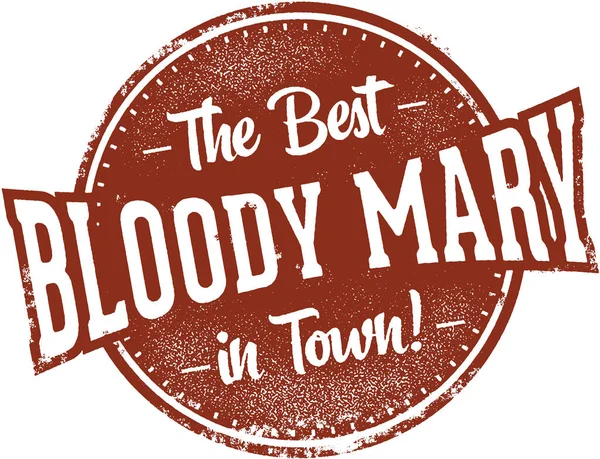 Лучший Коктейль Кровавой Мэри Городе — стоковый вектор