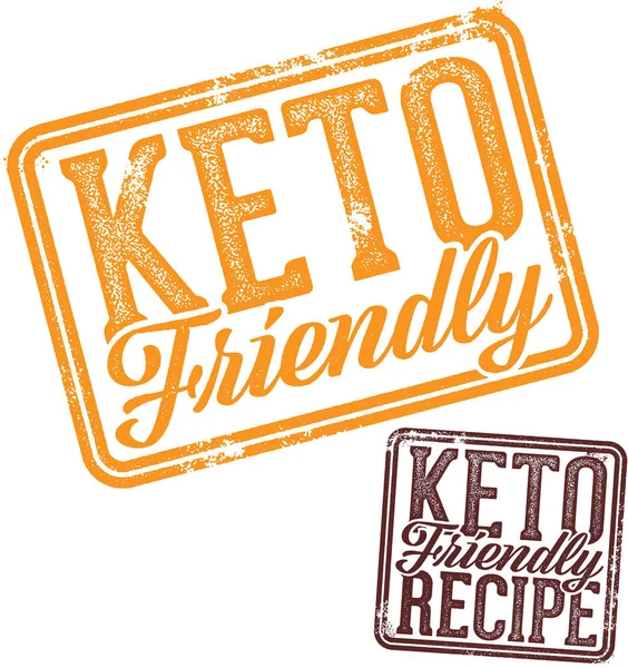 Keto Barát Recept Ketogén Diéta — Stock Vector