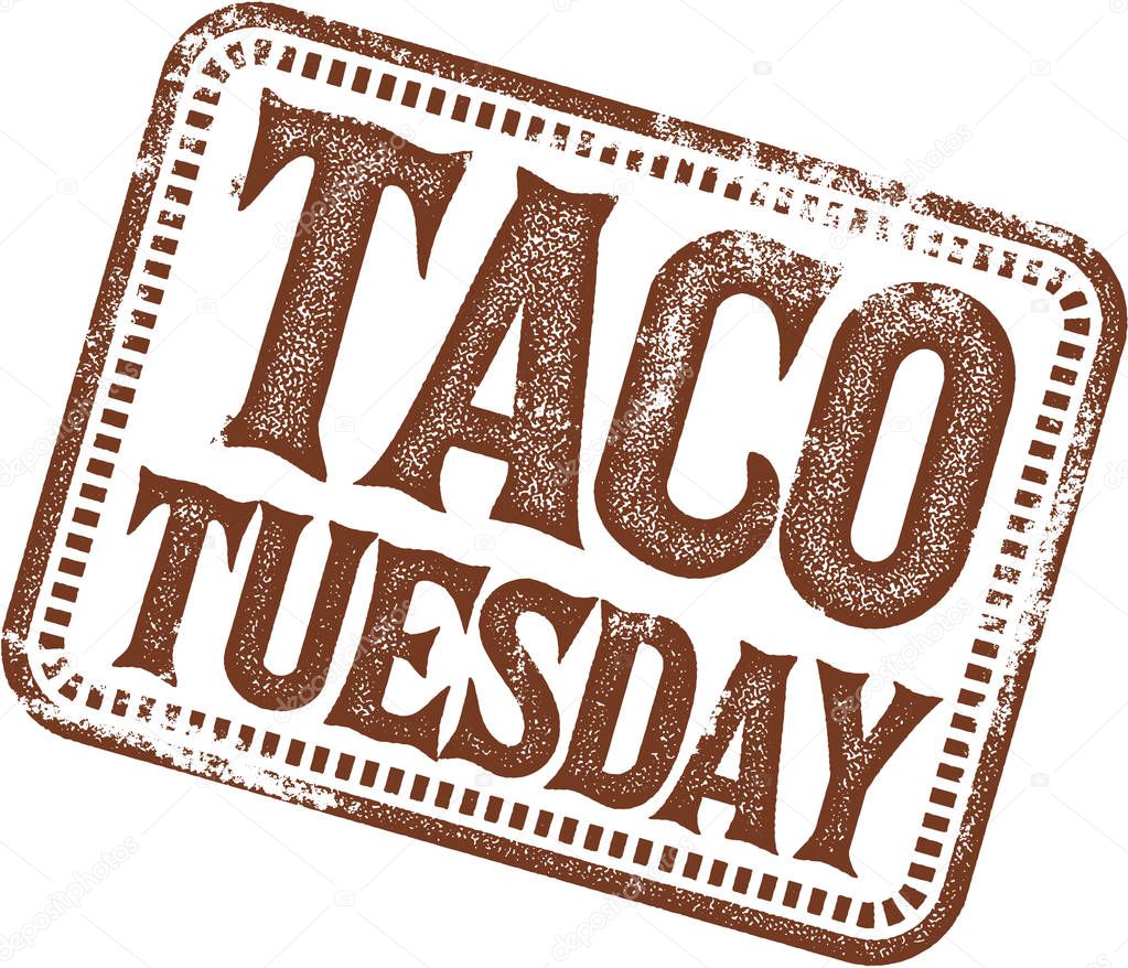 Taco Tuesday Special Menu Stamp
