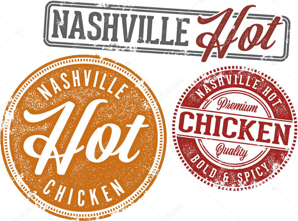 Nashville Hot Fried Chicken Menu Design