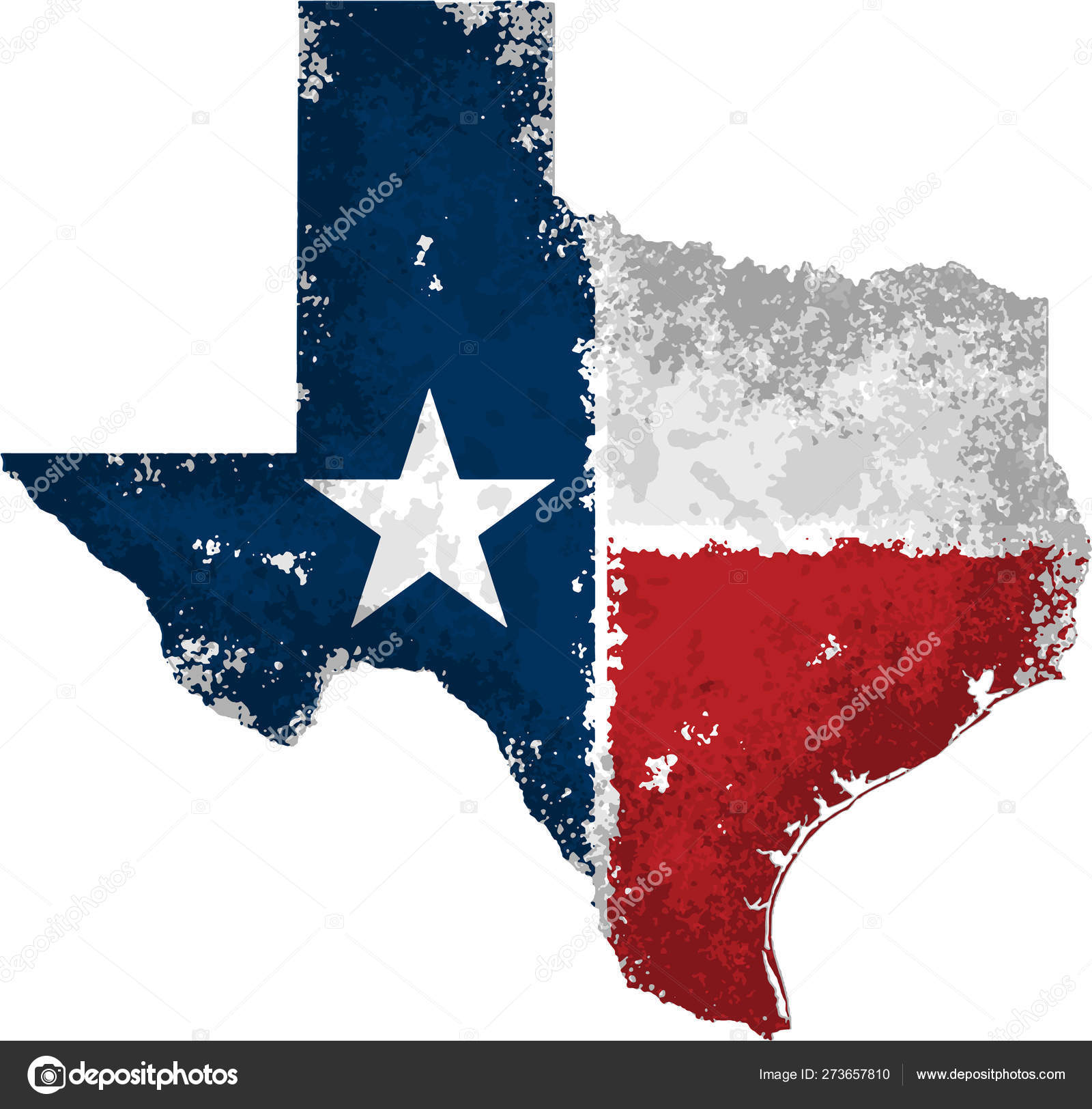 texas state flag waving clipart