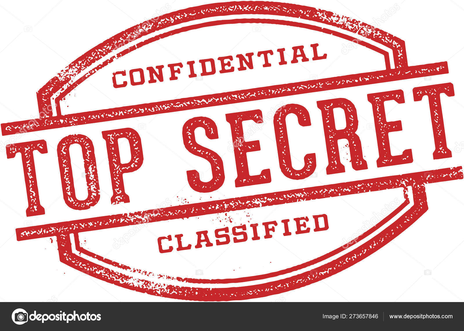 Skur erstatte aflevere Top Secret Classified Stamp — Vector