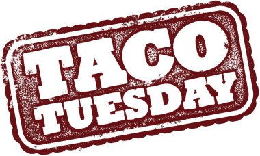 Taco Salı Kauçuk Damgası