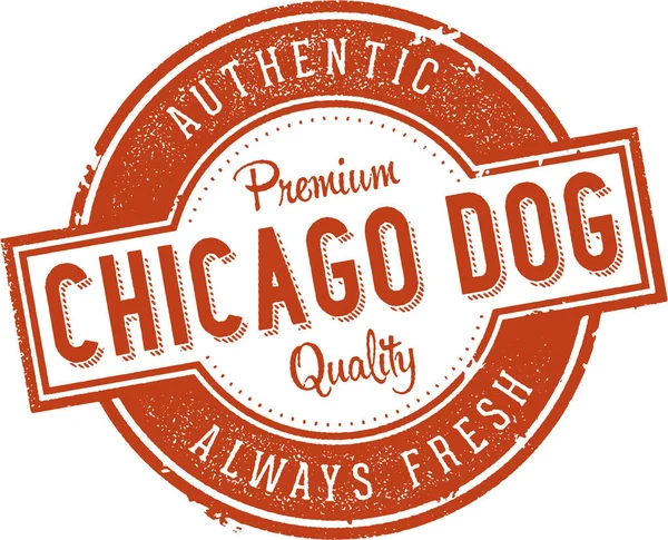Authentic Chicago Hot Dog — Stockový vektor