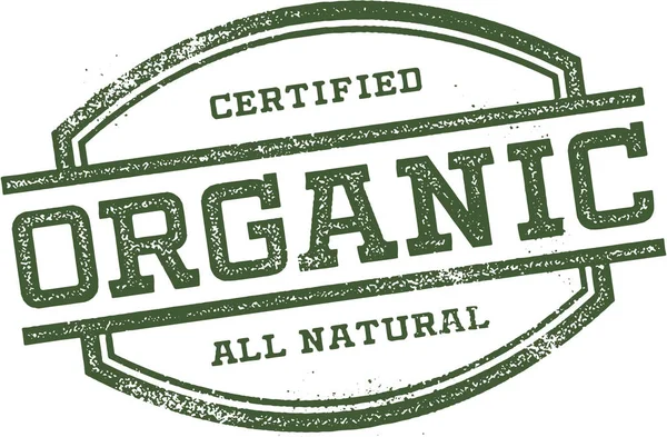 Certified Organic Product Rubber Stamp — Stockový vektor