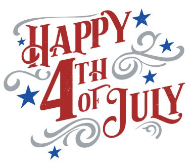 Mutlu 4 Temmuz Özel Metin Afişi