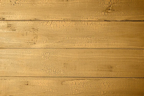 Bardzo Szczegółowe Stare Naturalne Drewniane Deski Pęknięciami Stonowane Kolorze Musztardy — Zdjęcie stockowe