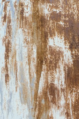 Örnek metal korozyon, boyalı ve paslı metal yüzeylere temizle yapısı ile