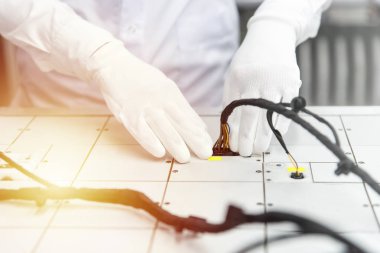 Kablolama Sistemleri kontrol Danışma, denetim noktası, otomotiv sanayi, üretim yüksek kaliteli ürünlerin üzerinde kontrol