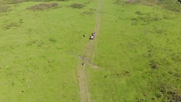 Drohobych 우크라이나 2018 시골에 흙도로 — 비디오