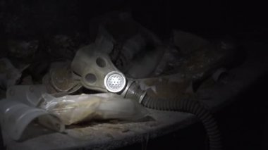 Çernobil faciası sonrası eski gaz maskeleri