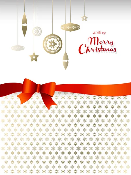 Счастливого Рождества Многими Снежинками Светлом Фоне — стоковый вектор