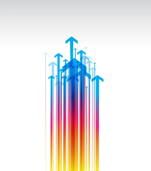 Abstract Gekleurde Achtergrond Met Pijlen — Stockvector