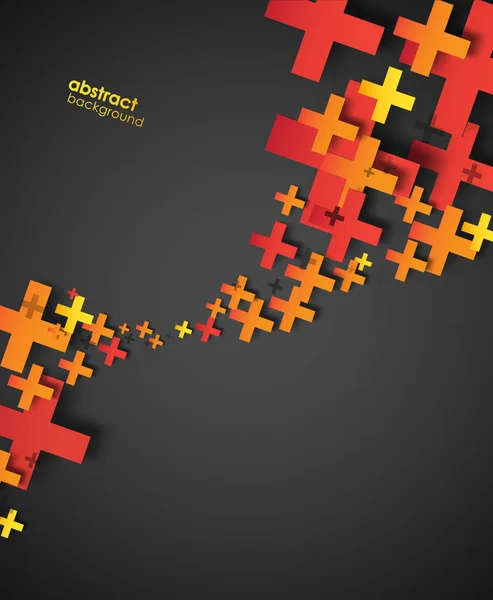 Abstracte Achtergrond Gemaakt Met Plusteken — Stockvector