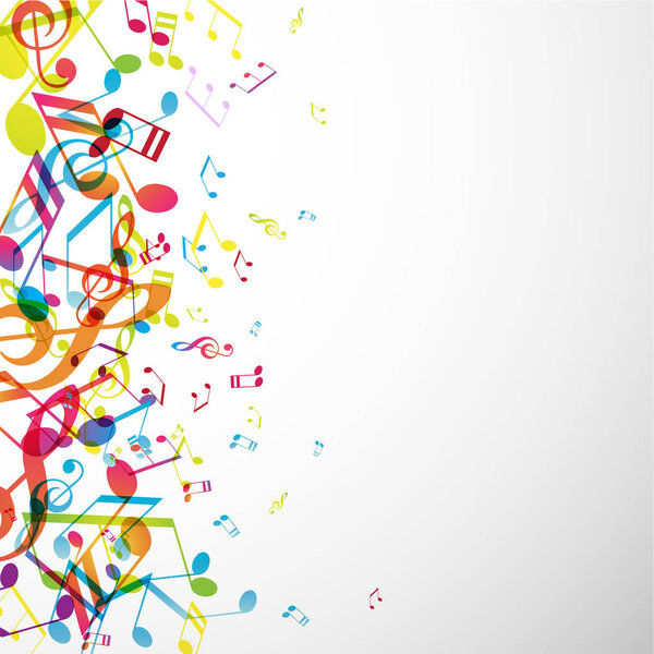 Abstract vector illustration background with colorful tunes.