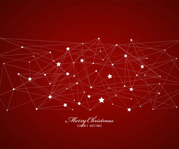 クリスマスの星とメリー クリスマス テキストの抽象的な背景 — ストックベクタ
