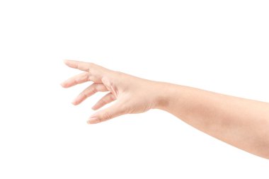 Eller yukarıda kapatın ve beyaz arka plan üzerinde kol. Kullanabilirsiniz izole veya ürün göstermek için.