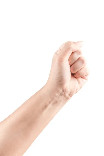 Fechar Mão Braço Sobre Fundo Branco Pode Usar Para Isolado — Fotografia de Stock