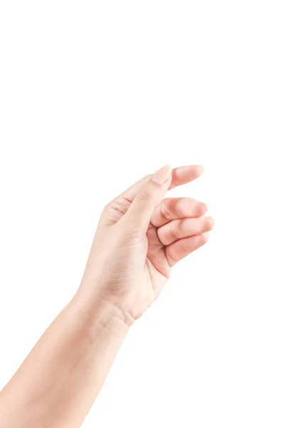 Nahaufnahme Hand Und Arm Auf Weißem Hintergrund Kann Für Isolierte — Stockfoto