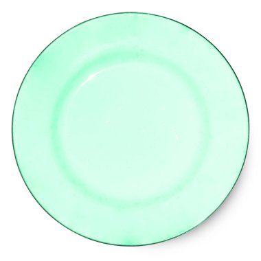 plaka beyaz arkaplanda izole edildi.