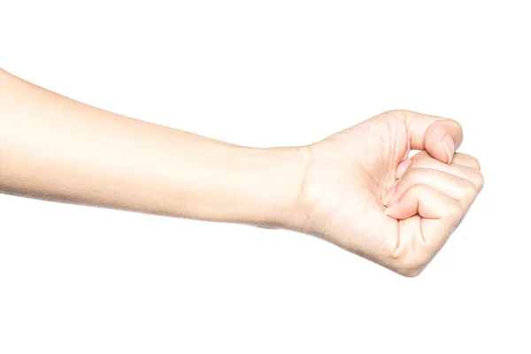 Sichtbare Venen Arm Und Hand Isoliert Auf Weißem Hintergrund Mit — Stockfoto