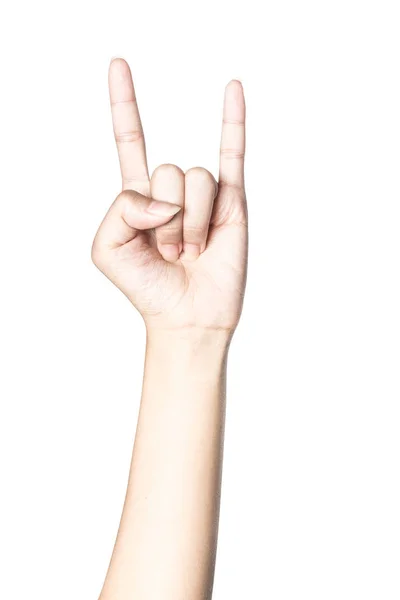 Руки Вигляді Серця Ізольовані Білому Тлі Відсічним Контуром Руки Формі — стокове фото