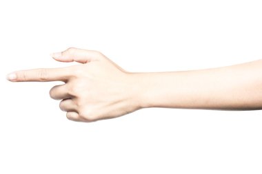 el dokunmadan veya bir şey için işaret