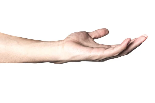 Hermosa mano aislada sobre fondo blanco — Foto de Stock