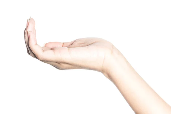 Hermosa mano aislada sobre fondo blanco — Foto de Stock