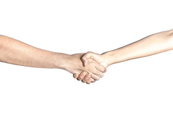 Hand offen und bereit zu helfen oder zu empfangen. Geste an Pfingsten isoliert — Stockfoto