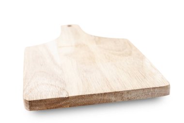 Tahta plaka beyaz arkaplanda izole edildi.