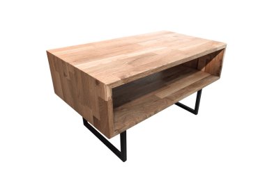 Beyaz arka plan üzerinde izole kahverengi tablo