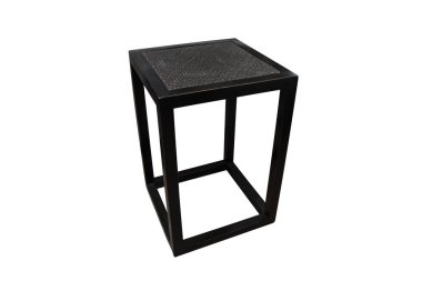 Beyaz arka plan üzerinde izole siyah tablo