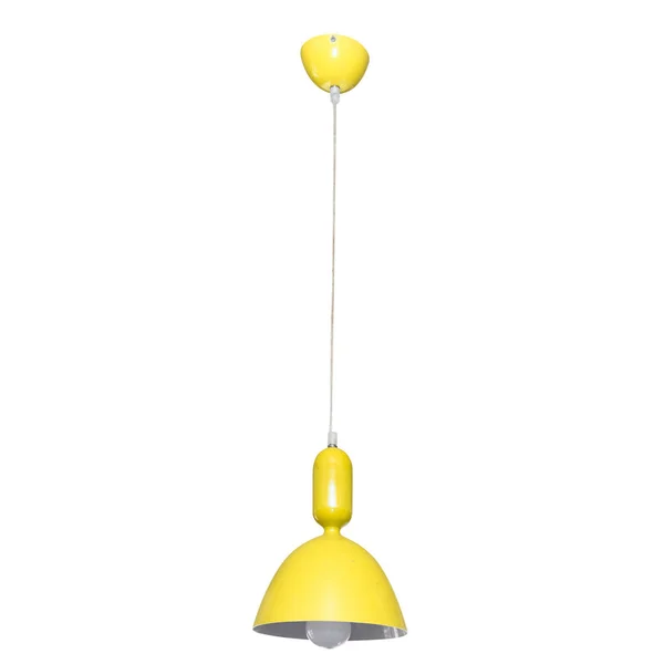 Yellow lamp isolated on white background — Stock Photo, Image